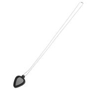 PAMINGONO Collana Porta Plettro per Chitarra da Uomo in Silicone Resistente Ciondolo a Forma di Cuore, Catena Regolabile per Musicisti e Idee Regalo Chitarrista