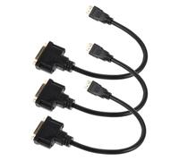 PAMINGONO Convertitore Video HD Dvi-d 24 1 Maschio a Dvi Femmina 3 Pezzi Cavo Adattatore Bidirezionale per Monitor TV Laptop Trasmissione Stabile per Sala Conferenze e Intrattenimento