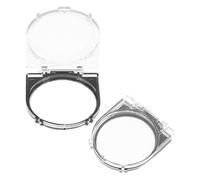 PAMINGONO Copertura Protettiva Trasparente per Pulsante di Accensione 41 MM Set 2 Pezzi Protezione in Plastica per Interruttore PC Lavatrice Lavastoviglie e Ascensore Antipolvere e