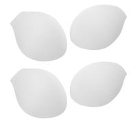 PAMINGONO Coppe Protettive Bianco in Poliestere e Pu per Uomo U-shaped 4pezzi Design Forato Assorbe Impatti e Uso Versatile per Costume da Bagno Sportivo