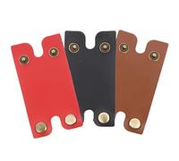 PAMINGONO Copri-testina Per Rasoio Manuale 3 Pezzi Set Custodia Protettiva in Pelle Da Viaggio Per Testina Rasoio Piccolo Pratico Per Uomo