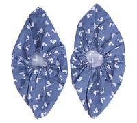 PAMINGONO Copriscarpe Protezione Spessa in Lino e Dacron Blu Lavabili Antiscivolo Confezione da 2 Paia per Uomo e Donna per Interni