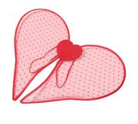 PAMINGONO Costume da Cupido a Forma di Cuore Rosse per Festa di San, Accessorio da Cosplay d'Angelo Leggero e Fotogenico, Oggetto di Scena Riutilizzabile per Spettacoli Teatrali e Feste