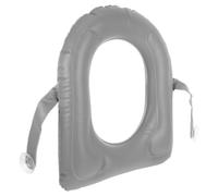 PAMINGONO Cuscino Gonfiabile WC in PVC Morbido con Ventosa e Borsa Rialzo Water Padded Portatile per Anziani e Famiglie Supporto Comfort per Sedile WC Facile da Installare e Trasportare