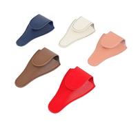 PAMINGONO Custodia Portaforbici Professionale Spessa 5 Pezzi per Forbicine Unghie e Cuticole, Borsa Compatta per Toelettatura Mani e Piedi, Resistente e Facile da Pulire per Stile Casuale