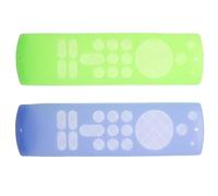 PAMINGONO Custodia Protettiva in Silicone Antiscivolo per Telecomando 3ª Generazione 2021, Set 2 Pezzi Cover Luminosa Blu Notte e Verde Fosforescente per Uso Domestico