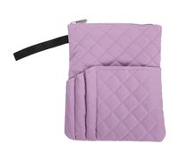 PAMINGONO Custodia Protettiva per Libri con Cerniera, Borsa Organizer per Tablet, Tessuto Oxford, Porpora, Scomparti Organizzati, Porta Penne Integrato, per Scuola e Lavoro, per Adulti