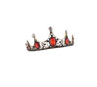 PAMINGONO diadema nuziale accessori per da sposa per le donne copricapo da sposa accessori acconciature sposa accessori per acconciature sposa nuziale tiara delle fate rosso