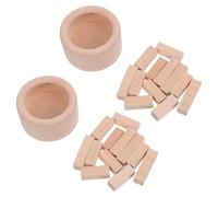 PAMINGONO Diffusore di Oli Essenziali in Legno Naturale Mini 2 Pezzi, Diffusore D’aria ad Olio senza Alimentazione per Aromaterapia in Casa, Ufficio e Viaggio, Ornamento Profumato