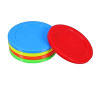 PAMINGONO Dischi da Air Hockey da Tavolo 73mm Set 5 Pezzi Mini Pucks per Gioco Doppio Giocatore Accessori per Hockey su Ghiaccio da Tavolo per Intrattenimento in Casa e Ufficio