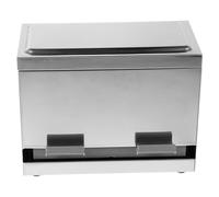 PAMINGONO Dispenser Automatico per Cannucce e Porta Bacchette in Acciaio Inox con Grande Capacità Multifunzione per Locali e Negozi di Tè al Latte