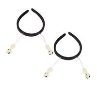 PAMINGONO Fasce per Feste Luminose Et 2 Pezzi, Cerchietti per Chioma Antenna Aliena Luminosi per Halloween, Copricapo Cosplay Leggero e Flessibile per Donna e Uomo, Accessori per
