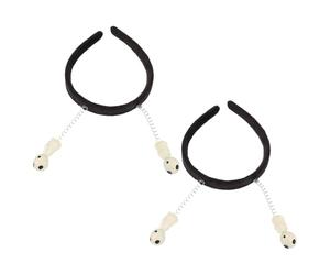 PAMINGONO Fasce per Feste Luminose Et 2 Pezzi, Cerchietti per Chioma Antenna Aliena Luminosi per Halloween, Copricapo Cosplay Leggero e Flessibile per Donna e Uomo, Accessori per
