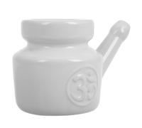 PAMINGONO Flacone per Lavaggio Nasale in Ceramica 350 Ml Dispositivo per Irrigazione e Risciacquo dei Seni Nasali per Adulti Pulizia Delicata e Completa per Salute Nasale Quotidiana e