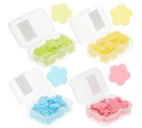 PAMINGONO Fogli di Detergente Monouso Portatili da Viaggio 10 Pezzi Custodia in Plastica Sottile per Mani Pratico Kit da Viaggio Bbq Colore Casuale