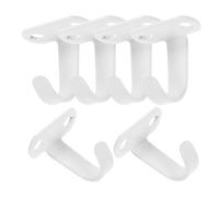 PAMINGONO Ganci da Soffitto Bianchi per Uso Domestico Set da 6 Pezzi, Ganci a Muro Resistenti per Appendere Piante, Armadietti e Oggetti Vari, Montaggio a Vite Facile per Cucina e Bagno