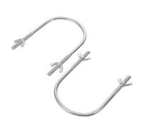 PAMINGONO Ganci per Radiatore Elettrico 2 Pezzi in Metallo Argento Base Portante e Supporto Sicuro per Riscaldatori a Olio in Ambienti Domestici