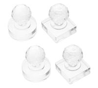 PAMINGONO Kit 4 Pezzi Stampi per Ombretti e Fard, Strumento Riutilizzabile per Pressare Cipria e Riparare Palette, Accessorio Compatto per Trucco Occhi da Viaggio, Utensile Fai da Te