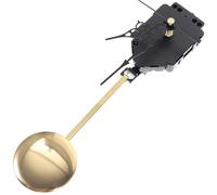 PAMINGONO Kit Completo Meccanismo Orologio da Parete, Lancette in Metallo e Pendolo, per Riparazione e Creazione di Orologi da Parete Minimalisti Senza Cornice
