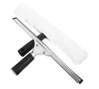 PAMINGONO Kit Tergivetro Manuale 2 Pezzi con Spatola in Gomma 35 Cm per Vetri Doccia, Specchi e Porte in Vetro, Detergente Portatile per Pulizia Casa, Hotel e Scuola