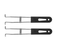 PAMINGONO Maniglia per Cestello Friggitrice in Acciaio Inox 2 Pezzi, Impugnatura Ergonomica Antiscivolo Rimovibile per Barbecue e Cucina all’Aperto, Manico Multiuso Resistente alle Alte