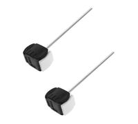 PAMINGONO Martelli per Pedale Grancassa in Acciaio Inox 2 Pezzi Battenti per Batteria a Doppia Faccia Compatibili Pedali Grancassa Accessori per Percussioni Impugnatura Ergonomica per Uso