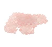 PAMINGONO Maschera per Occhi in Pietra Rosa a Forma di Cuore Coppia di Patch Rinfrescanti e Lenitive per Uso Spa Benda Naturale Traspirante per Dormire e Sollievo Occhi Impacco Freddo