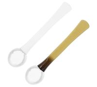 PAMINGONO Massaggiatore la Cura della Pelle Occhi Applicatore in Plastica, Bastoncino Massaggiante Mini Portatile a Sfera, Set 2 Pezzi Bianco e Verde per Massaggio Contorno Occhi