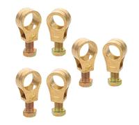 PAMINGONO Morsetti Terminali Batteria 6 Pezzi in Rame per Auto, Camion e Barche, Clip di Collegamento ad Alta Resistenza Serraggio Preciso, Resistenti a Intemperie e Corrosione per Uso