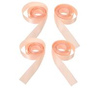 PAMINGONO Nastri in Raso per Scarpe da Punta da Balletto, Set da 4 Pezzi, Nastri Decorativi per Scarpe da Ballo da Donna e Ragazze, Accessori per Danza Classica, Fissaggio Rapido