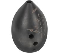 PAMINGONO Ocarina Facile da Imparare in Argilla Nera per Principianti Suono a 8 Fori per Sviluppare l'Interesse Musicale dei Bambini