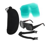 PAMINGONO Occhiali Protettivi da Saldatura Auto-Oscuranti Lenti Resistenti Agli Urti Set Completo Custodia e 20 Protezioni per Saldatori Professionali Uso Interno ed Esterno
