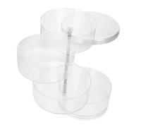 PAMINGONO Organizer Rotante per Cosmetici in Acrilico 3 Strati, Contenitore Pratico e Trasparente per Prodotti Skincare, per L'ordine Domestico
