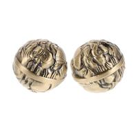 PAMINGONO Palline da Esercizio in Ottone per Rafforzare le Mani e Polso per Esercizi di Massaggio Cinese Riabilitazione Sportiva e Allenamento Sensoriale