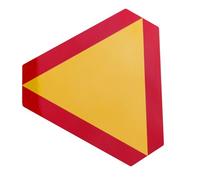 PAMINGONO Pannello Riflettente Triangolare in Alluminio Resistente, Segnale di Veicolo Lento Strisce Catarifrangenti ad Alta Visibilità, Cartello di Avvertimento per Sicurezza Stradale