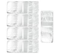 PAMINGONO Paracalore Cucina per Protezione Anti Schizzi in Alluminio Argento Set 5 Pezzi Pannello Isolante Termico Deflettore Olio per Fornelli in Cucina