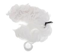 PAMINGONO Parrucca Incipriata Da Giudice Per Uomo Adatta Per Costumi Da Avvocato Travestimenti Di Halloween e Cosplay Realizzata Materiali Confortevoli