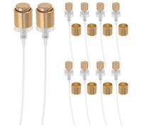 PAMINGONO Perfume Nozzle 13Mm Gold Pump Sprayer With Clip For DIY Fragrance Creation Compatible With Various Perfume Bottles 11.5X11.5X1.5Cm