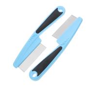 PAMINGONO Pettine a Fini e Rimuove e Corpi Estranei in Inossidabile 2 Blu per per Tutti i di Chioma