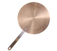 PAMINGONO Piastra Adattatrice in Acciaio Inox Per Piani a Induzione e Cucina a Gas, Diffusore Di Calore Con Manico, Diametro 24 Cm, Per Cucina Multifunzione e Cottura Uniforme