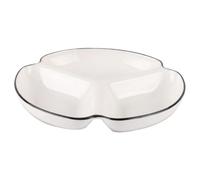 PAMINGONO Piatto Ceramica Diviso Scomparti con Controllo Porzioni per Casa e Cucina Resistente al Calore Superficie Liscia e Sicura per Insalate Dessert e Piatti Unici