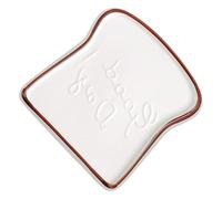 PAMINGONO Piatto in Ceramica a Forma di Toast per Pane, Facile da Pulire e Lavabile in Lavastoviglie, per Feste di Inaugurazione Casa e Matrimoni