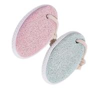 PAMINGONO Pomice Per Rimozione Calli Strumenti Scrubber Per Cura Dei Piedi Rimuovi Pelle Morta Per Piedi Set Di Pomice Colori Nordic Pink e Nordic Green