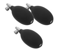 PAMINGONO Pompa a Mano per Misuratore di Pressione Sanguigna Manuale 3 Pezzi con Valvola di Rilascio Aria in Metallo, Ricambi Gonfiaggio in Pvc per Infermieri e Uso Medico Portatile