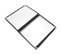 PAMINGONO Porta Menù Trasparente in PVC Resistente Raccoglitore per Menu Ristorante Custodia Leggera e Durevole con Pagine e Facciate Organizer per Diario Note e Appunti Design Salvaspazio