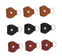PAMINGONO Porta Plettri Capacità 9 Pezzi e Portachiavi Custodia Chitarra in Pu per Leggero Facile da Trasportare Protegge Dalla Perdita Durante Concerti e Lezioni