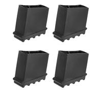 PAMINGONO Protezione per Piedini Scala Antiscivolo in Gomma 4 Pezzi, Tappetini per Piedini Scaletta Pieghevole 25x50 Cm, Accessori per Scale Interne per Casa e Garage