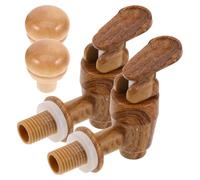 PAMINGONO Rubinetti e Tappi per Secchiello di Vino Rosso, Kit di 2 Accessori Chiusura Ermetica e Materiale Resistente, per Uso in Botti e Degustazioni