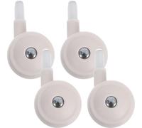 PAMINGONO Ruote di Ricambio Silenziose per Girelli e Passeggini Set 4 Ruote Girevoli a 360° in Materiale Resistente All’Usura Meccanismo Directinsert per Sostituzione Rapida e Pulizia