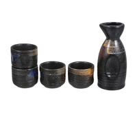 PAMINGONO Sake Giapponese in Ceramica Elegante con Brocca e Tazze Kit Servizio per Liquori e Acqua Design Creativo e Resistente per Casa Bar e Ristoranti